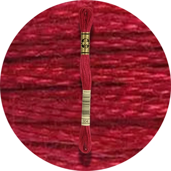 DMC Mouliné Spécial 25 Broderigarn, Ensfarvet, Røde/Gule/Orange nuancer